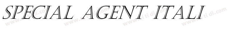 Special Agent Itali字体转换
